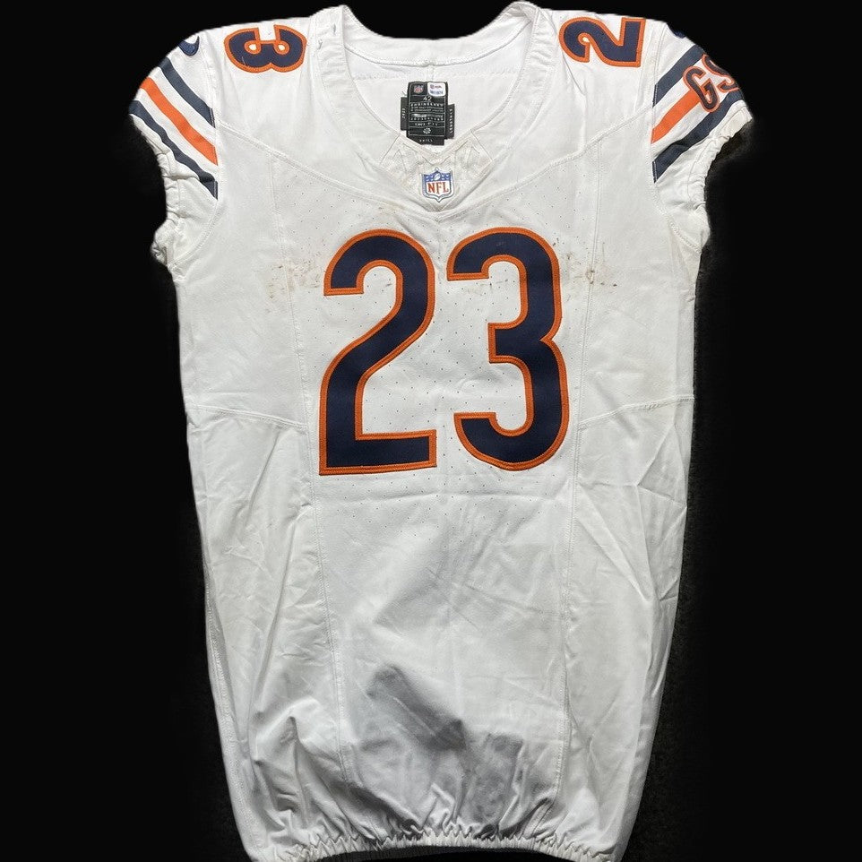 Roschon Johnson GAME WORN 10/27/24 PHOTO MATCHED Chicago Bears Nike NFL Jersey vs Washington Commanders Also includes COA 🛡️