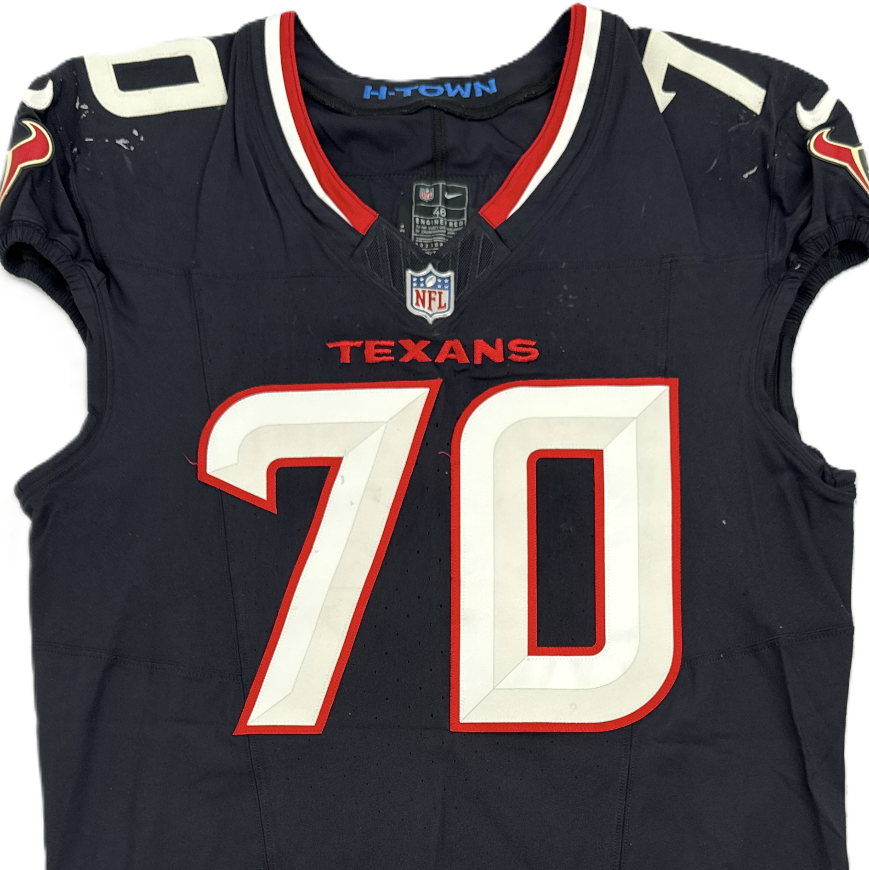 Juice Scruggs GAME WORN 💪 09/28/2025 Houston Texans Nike NFL Jersey 🎽 vs. Tennessee Titans