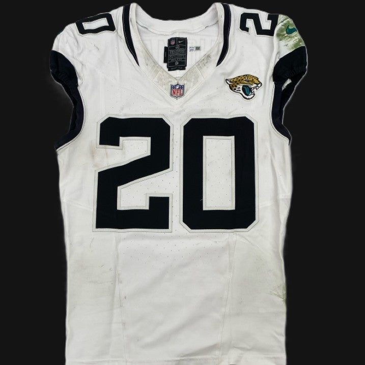 Daniel Thomas GAME WORN 💪 12/22/2024 Jacksonville Jaguars 🐆 Nike NFL Jersey 👕 vs. Las Vegas Raiders