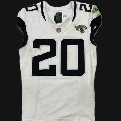 Daniel Thomas GAME WORN 💪 12/22/2024 Jacksonville Jaguars 🐆 Nike NFL Jersey 👕 vs. Las Vegas Raiders