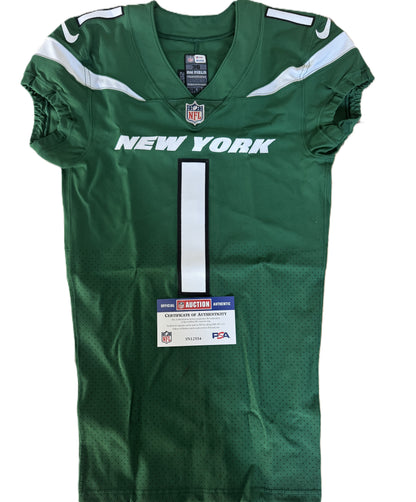 Sauce Gardner Signed ✍️ New York Jets AUTHENTIC Nike NFL Jersey 👕 Inc. PSA Certificate of Authenticity 📏