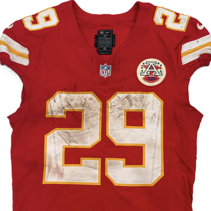 Kareem Hunt GAME-USED💪09/28/25 Kansas City Chiefs NFL Jersey🎽vs. Baltimore Ravens