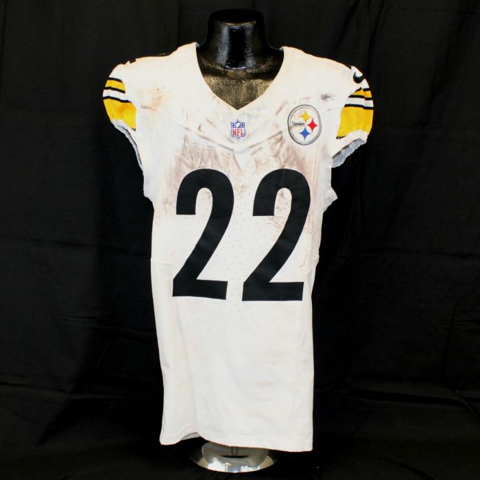 Najee Harris GAME WORN💪09/08/24 PHOTO MATCHED📸Steelers NFL Jersey👕Inc.COA💥