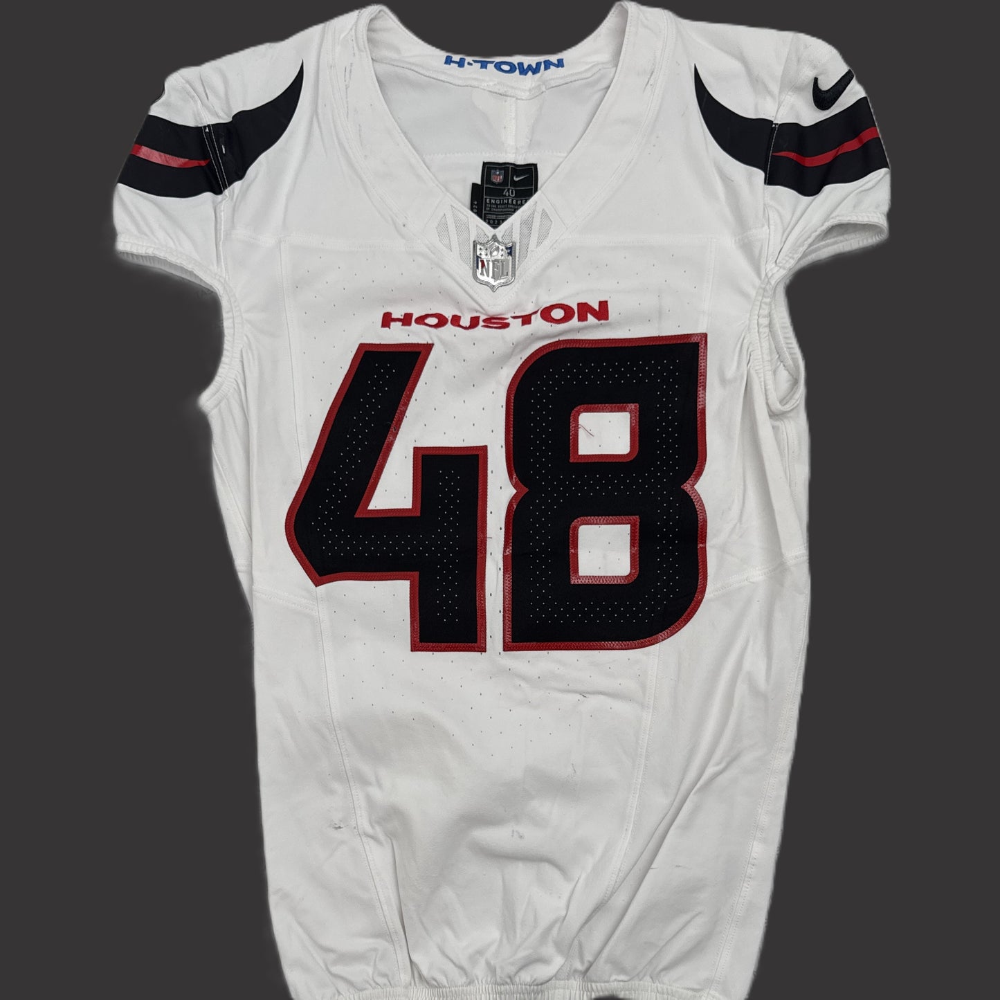 Christian Harris GAME WORN 💪 09/15/25 Houston Texans Nike NFL Jersey 🎽 vs. Tampa Bay Buccaneers