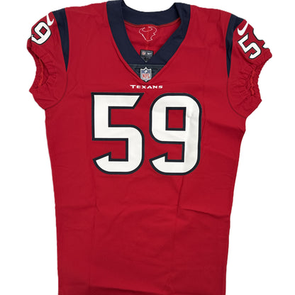 Whitney Mercilus Team-Issued Houston Texans 🐂 Nike NFL Jersey 👕 includes COA 🛡️