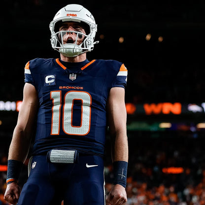 BO NIX Signed ✍️ Denver Broncos 🐎 NIKE Limited NFL Jersey - Sports Memorabilia🏈 Inc. Authentication 🛡️