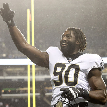 Tanoh Kpassagnon GAME WORN 💪 10/02/22 New Orleans Saints ⚜️ Nike NFL Jersey 🎽 vs. Minnesota Vikings - PSA Authenticated 🛡️