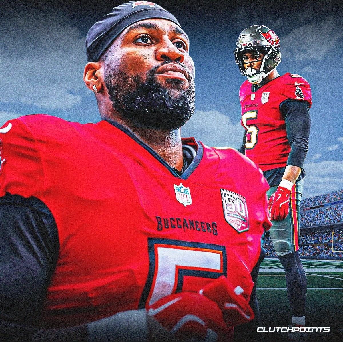 Haason Reddick GAME-WORN💪09/15/25 Tampa Bay Buccaneers On-Field NFL Jersey👕