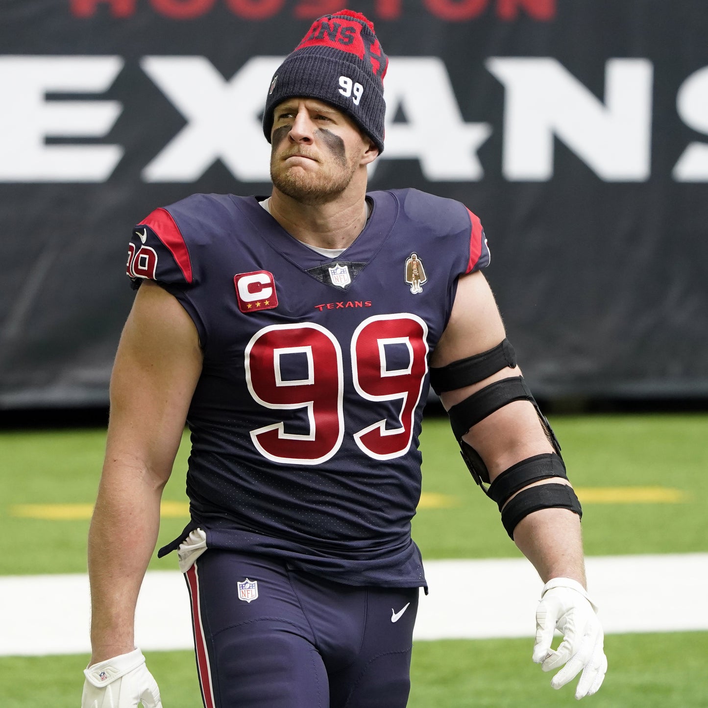 J.J. Watt TEAM / GAME ISSUED Color Rush Houston Texans Nike NFL Jersey Inc COA