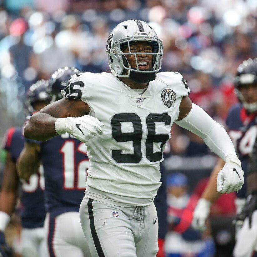 Clelin Ferrell GAME WORN💪12.01.19 Oakland Raiders⚫⚪Nike NFL Jersey 👕vs. Chiefs inc. COA 🛡️