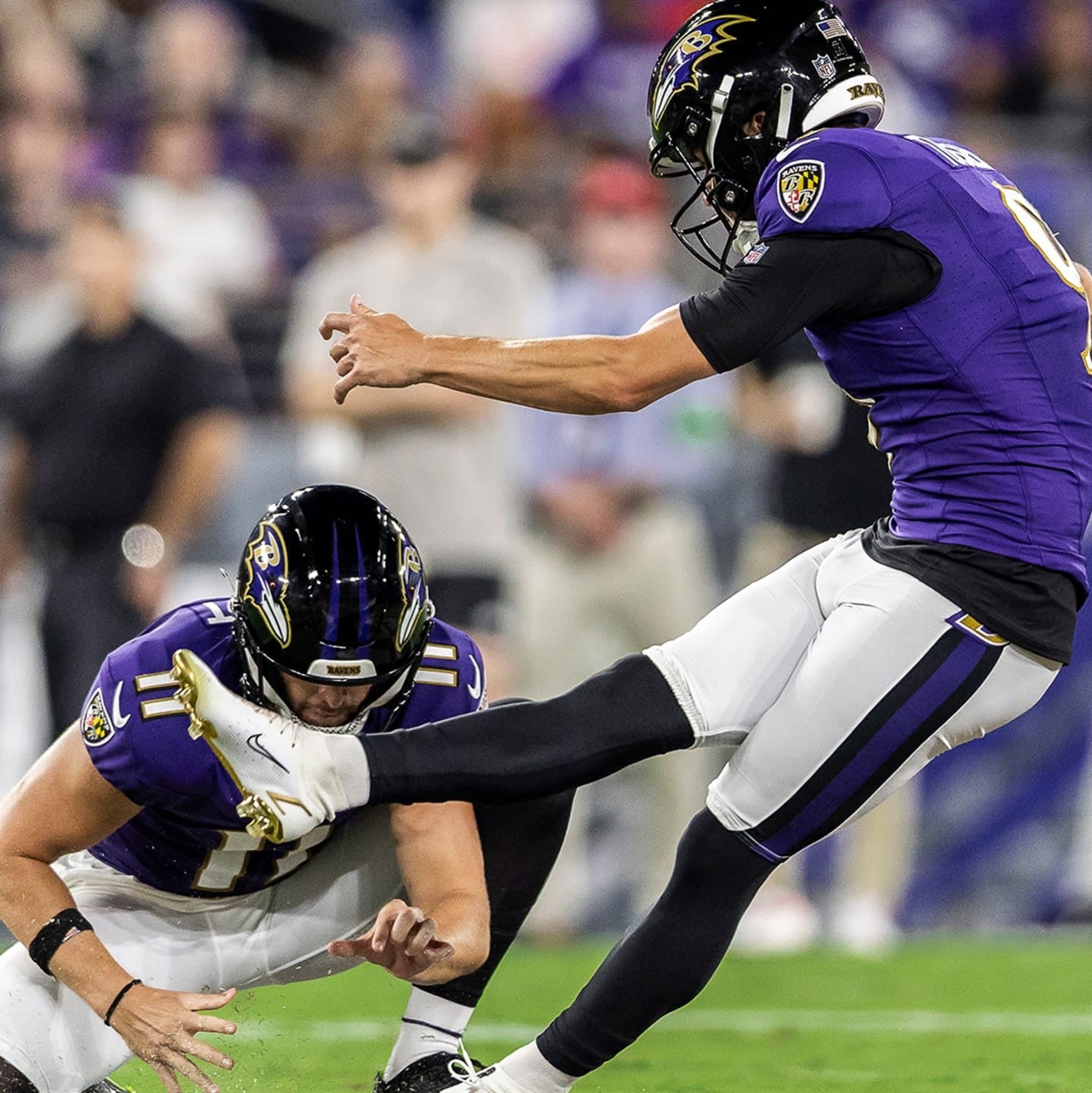Justin Tucker GAME-WORN💪09/15/24 Baltimore Ravens💜NFL Jersey vs. Las Vegas Raiders +COA