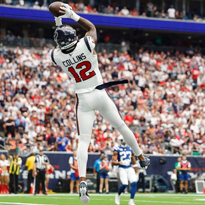 Nico Collins TEAM/GAME ISSUED 💥 Hand Signed✍️ Houston Texans 🐂 Nike NFL Jersey Also inc. COA 🛡️