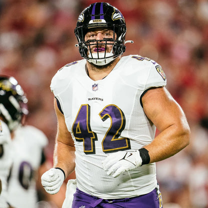 Patrick Ricard GAME-WORN💪10/06/24 PHOTO-MATCHED📸Baltimore Ravens💜NFL Jersey victory vs.Bengals