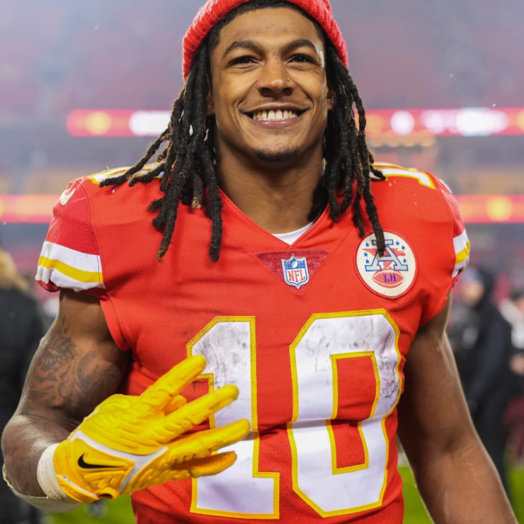 Isiah Pacheco GAME-WORN💪09/14/25 Kansas City Chiefs NFL Jersey🎽vs. Philadelphia Eagles