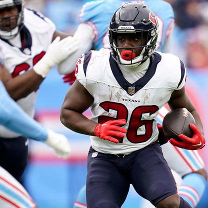 Devin Singletary GAME WORN 💪 11/12/23 & PHOTO MATCHED 📸 Houston Texans Nike NFL Jersey🎽 vs. Cincinnati Bengals – Salute to Service Game