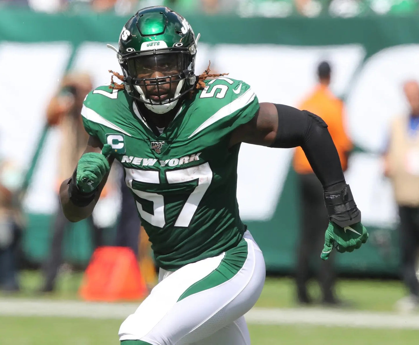 C.J. Mosley Hand Signed ✍️ New York Jets AUTHENTIC Nike NFL Jersey 👕 Also inc. PSA COA📄