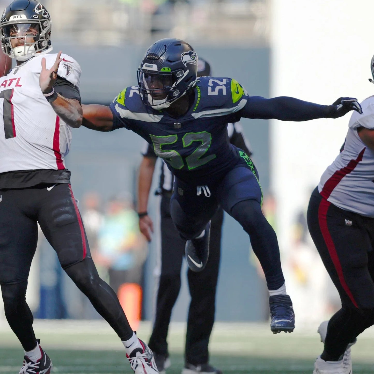 Darrell Taylor GAME WORN 💪 11/12/23 & 12/18/23 Seattle Seahawks Nike NFL Jersey 👕 Worn in two separate victories: 11/12/23 vs. Commanders + 12/18/23 vs. Eagles