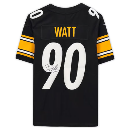 T. J. Watt Hand-Signed ✍️ Pittsburgh Steelers AUTHENTIC Nike NFL Jersey 👕 Includes Fanatics Hologram for Authenticity 🛡️