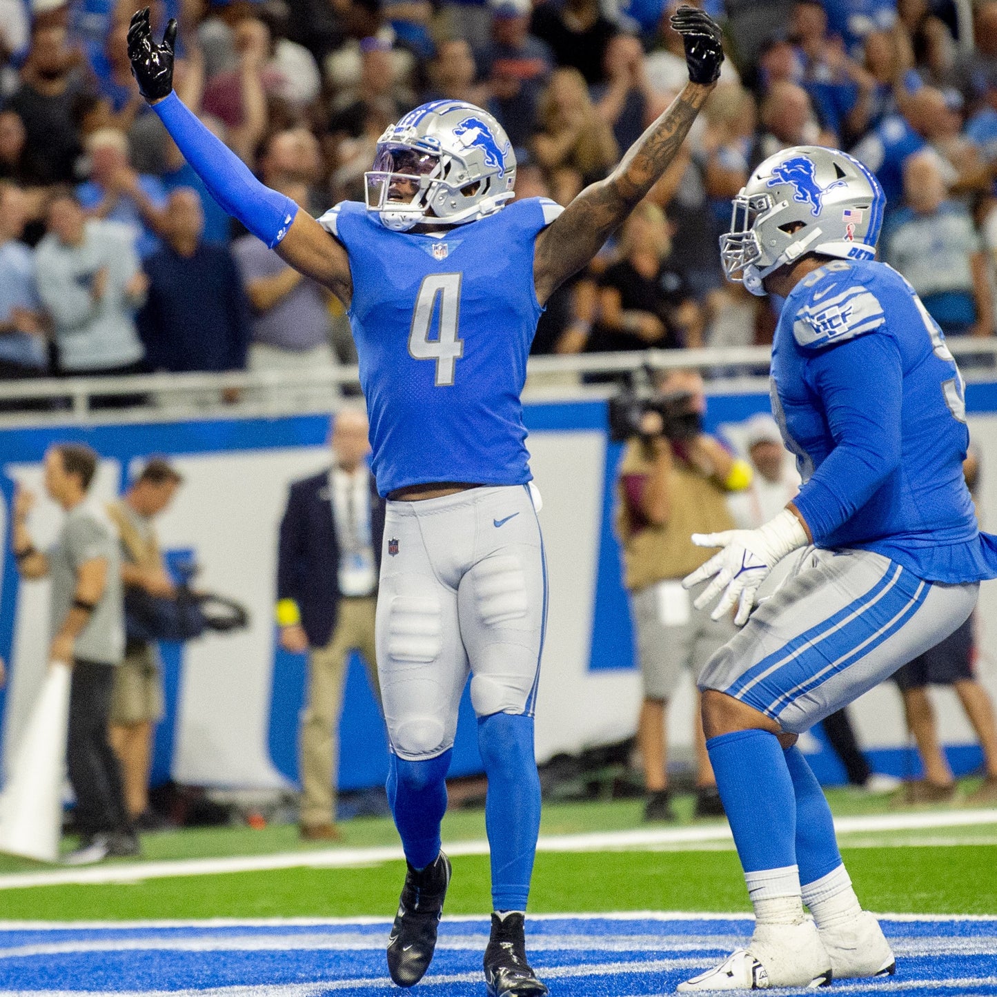 D.J. Chark Jr. GAME WORN💪Detroit Lions🦁Nike NFL Jersey👕 also includes PSA Certification🛡️