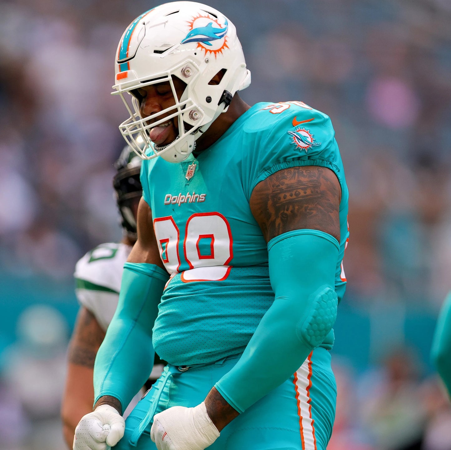 Raekwon Davis GAME/TEAM ISSUED 💪 Miami Dolphins 🐬 Nike On-Field NFL Jersey 🎽  Inc. PSA Authenticity 🛡️