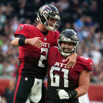 Matt Henessy GAME WORN💪10/10/21 Atlanta Falcons🦅NFL Jersey Crucial Catch💯 vs. New York Jets