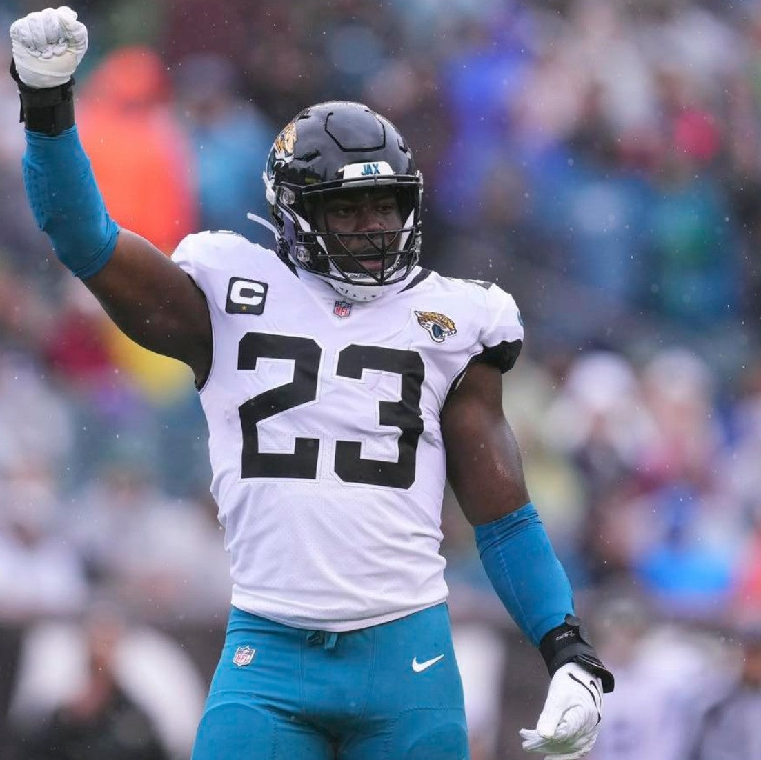 Foye Oluokon GAME-WORN💪09/14/2025 Jaguars🐆NFL On-Field Jersey👕vs.Bengals