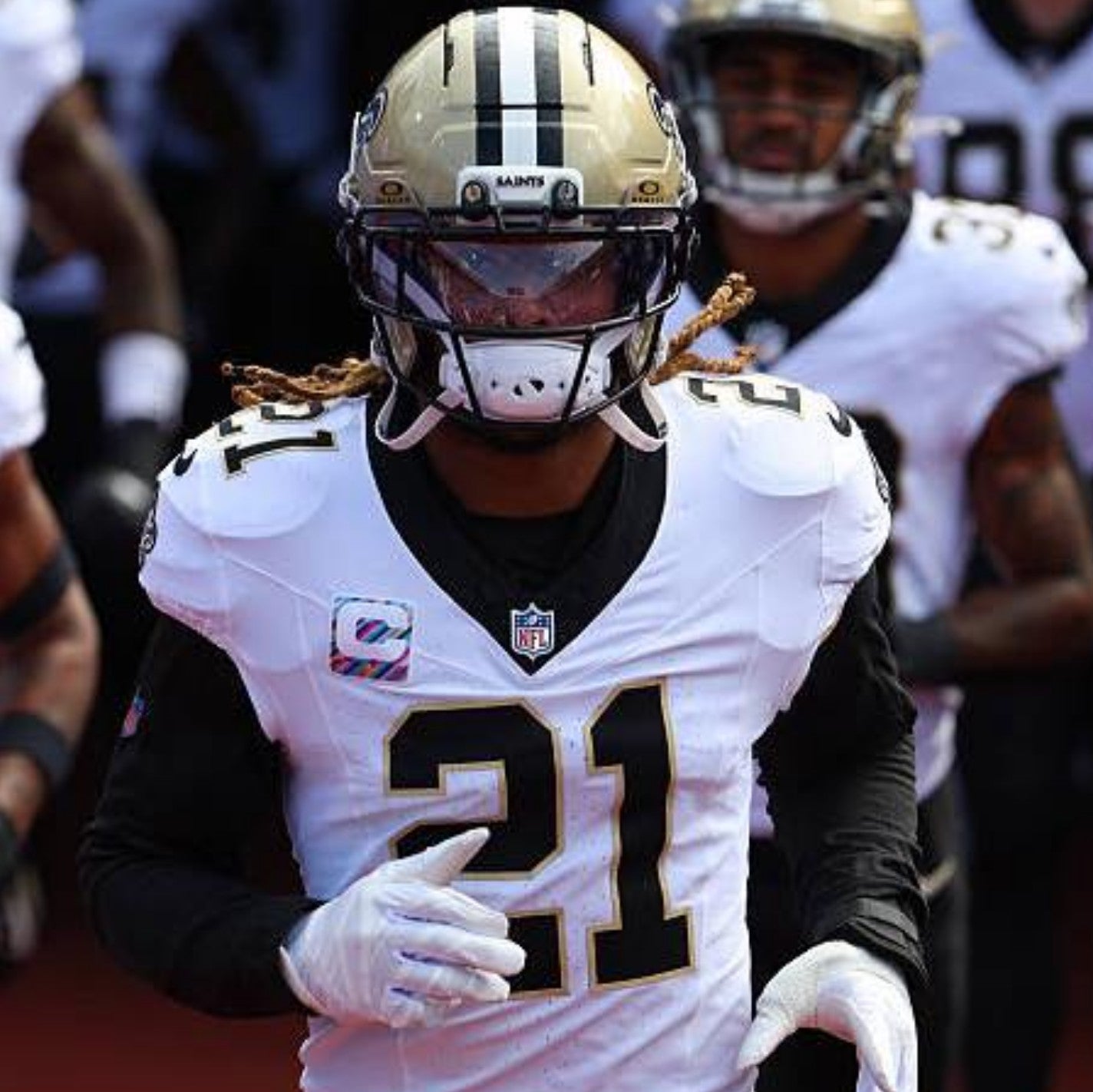 Justin Reid GAME WORN 💪 11/02/25 PHOTO MATCHED 📸 Saints NFL Jersey 🎽 vs Rams Includes Proof of Authenticity 🛡️