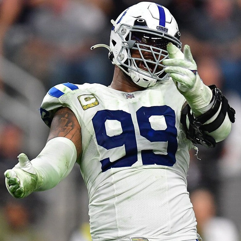 DeForest Buckner TEAM ISSUED 💪 Indianapolis Colts 🐎 Nike NFL Jersey 👕 Inc. COA 🛡️ & Captain's Patch