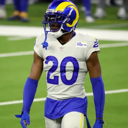 Jalen Ramsey TEAM-ISSUED💪Los Angeles Rams🐏NFL On-Field Jersey👕Inc. COA📄