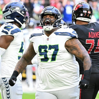 Johnathan Hankins GAME-WORN💪10/20/24 Seattle Seahawks NFL Jersey👕vs. Atlanta Falcons Inc.COA