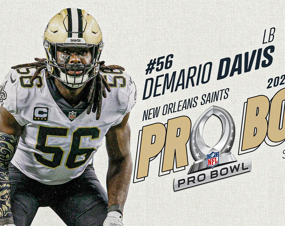 Demario Davis GAME ISSUED 💪 Pro Bowl Games 2024 New Orleans Saints Authentic Nike NFL Jersey 👕 With PSA Authenticity 🛡️