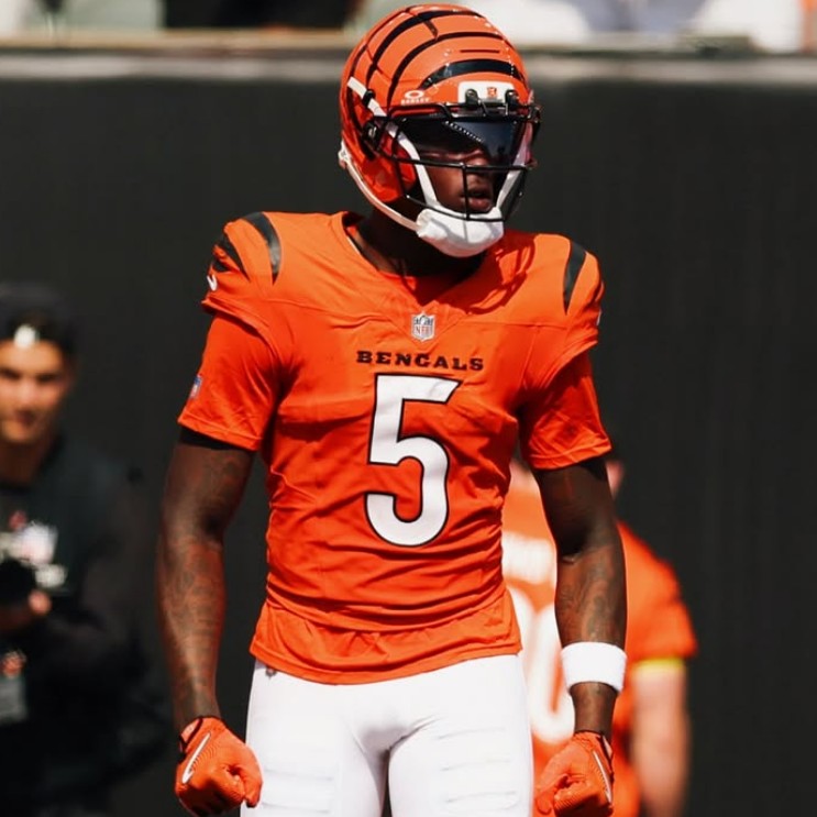 Tee Higgins GAME ISSUED 💪 Cincinnati Bengals 🐅 24-25 Season Nike NFL Jersey 👕 Inc. COA 📄