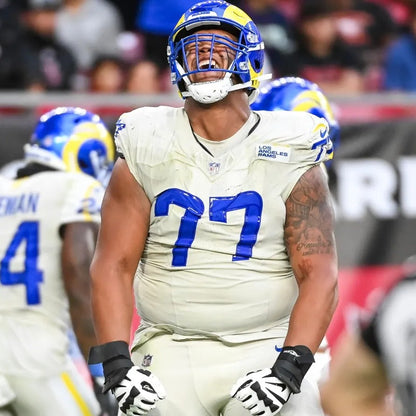 Alaric Jackson GAME ISSUED Los Angeles Rams Nike NFL On Field Jersey Inc. Certificate of Authenticity 📏