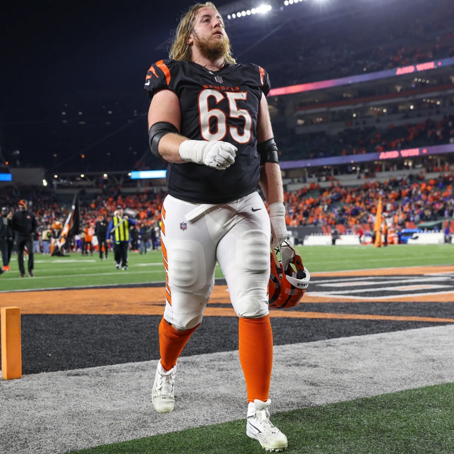 Alex Cappa GAME WORN💪10/06/24 Cincinnati Bengals🐅vs.Baltimore Ravens NFL Jersey👕Includes COA