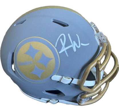 Roman Wilson Signed ✍️Pittsburgh Steelers Speed mini Helmet Includes Beckett Authenticity🛡️