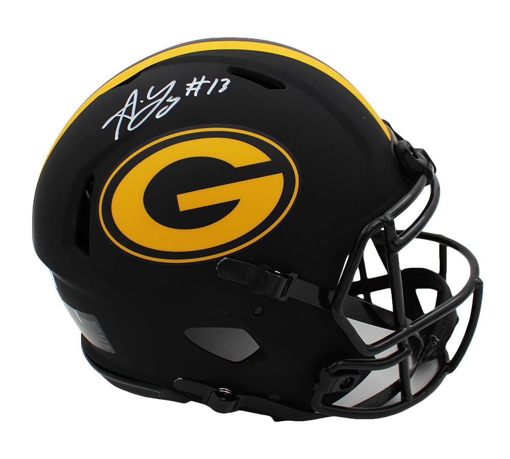 Allen Lazard Signed ✍️ Green Bay Packers Full-Size Authentic Eclipse Alternate Speed NFL Helmet 🛡️