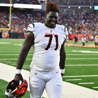 Amarius Mims GAME-WORN 09/29/25💪Cincinnati Bengals🐅NFL Jersey vs. Denver Broncos🐎
