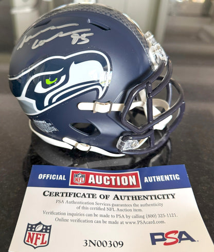 L.J. Collier Hand-Signed✍️Seattle Seahawks mini Helmet NFL Sports Memorabilia💯