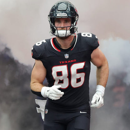 Dalton Schultz SIGNED ✍️ Game-Issued Houston Texans 🐂 Nike NFL Jersey inc COA ⭐