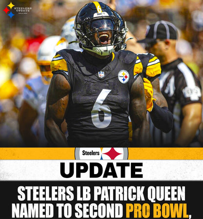 Patrick Queen TEAM-ISSUED💪2025 Pro Bowl Games Pittsburgh Steelers NFL Jersey👕Inc. PSA Authentication🛡️