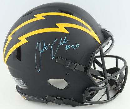 Austin Ekeler Signed🖊️Los Angeles Chargers⚡Full-Size Authentic Eclipse Speed Helmet💥