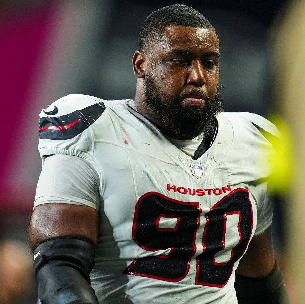 Sheldon Rankins GAME WORN 🔥10/20/25 Houston Texans Nike NFL Jersey 👕 vs Seattle Seahawks Inc. COA