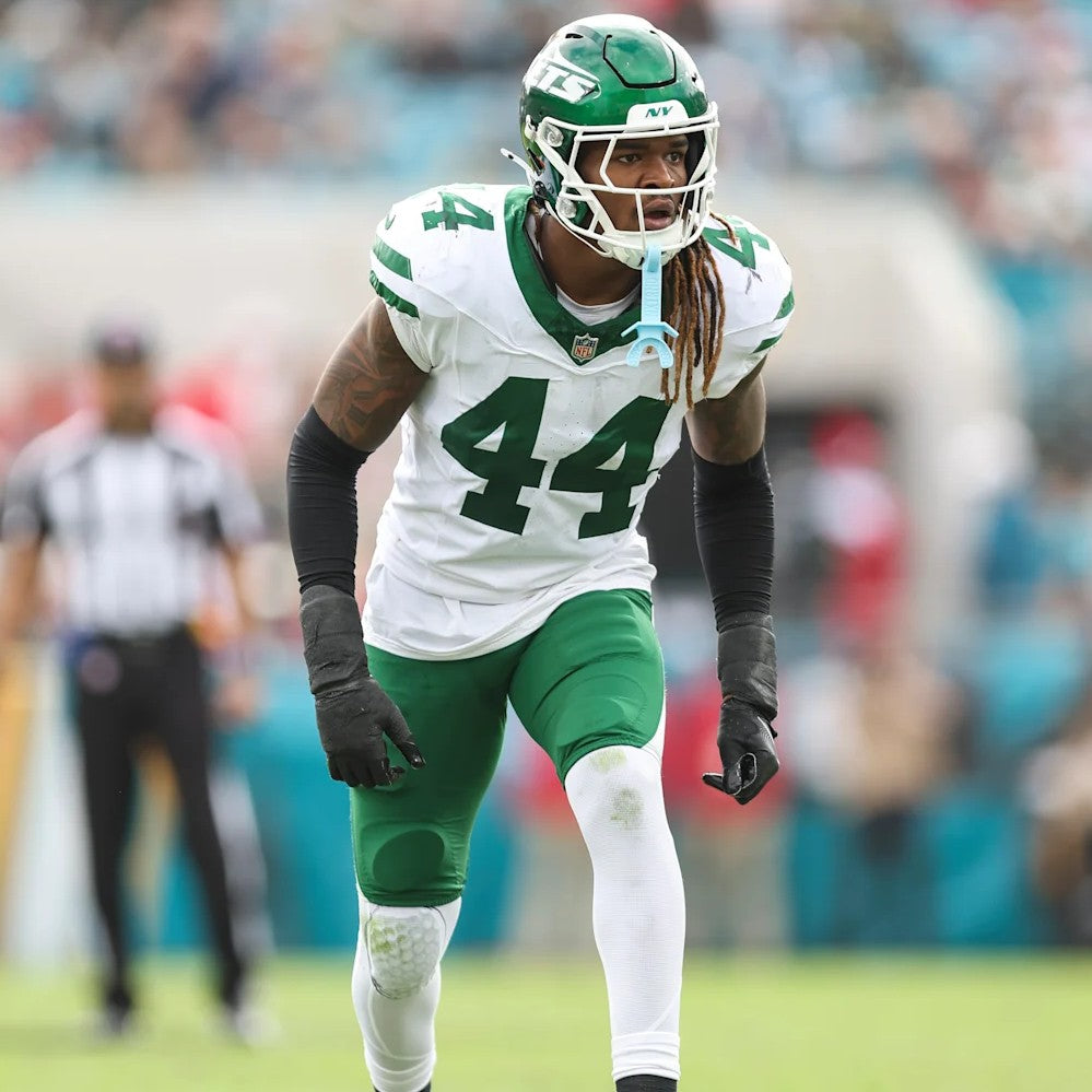 Jamien Sherwood GAME WORN 10/10/21 PHOTO MATCHED 📸 New York Jets NFL Jersey vs Atlanta Falcons Also includes PSA COA 🛡️