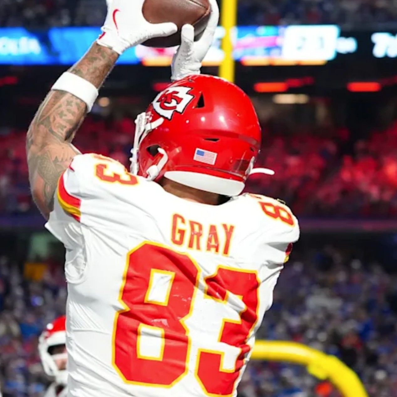 Noah Gray GAME-WORN 09/05/25 Kansas City Chiefs NFL Jersey vs. Los Angeles Chargers inc.COA
