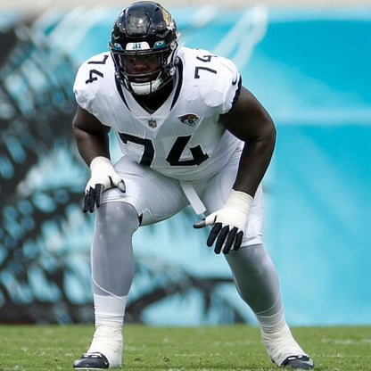 Cam Robinson GAME USED 💪 10/13/24 Jacksonville Jaguars 🐆 Nike NFL Jersey 👕 Inc. PSA COA 🛡️ vs. Chicago Bears (NFL London Game) 🌍