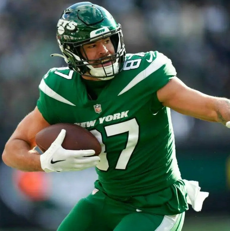 C.J. Uzomah GAME WORN/USED 💪 New York Jets Nike NFL Jersey 👕 with PSA Authenticity🛡️ Crucial Catch Game