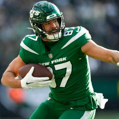 C.J. Uzomah GAME WORN/USED 💪 New York Jets Nike NFL Jersey 👕 with PSA Authenticity🛡️ Crucial Catch Game