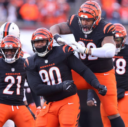 Kris Jenkins Jr. GAME WORN 10/05/25 💪 Cincinnati Bengals 🐅 Nike NFL Jersey vs Detroit Lions inc. COA 🛡️