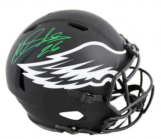 Miles Sanders Signed ✍️ Philadelphia Eagles 🦅 Full-Size Authentic On-Field Eclipse Alternate Speed Helmet🏈