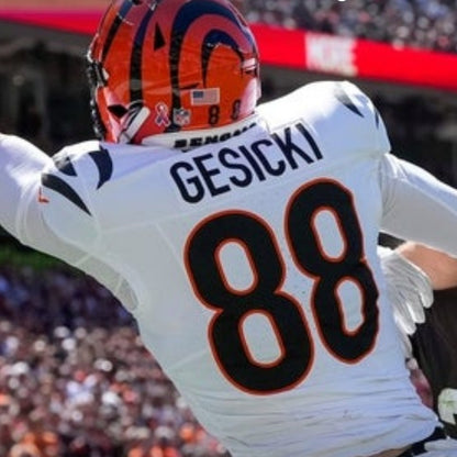 Mike Gesicki GAME WORN 09/21/25 💪 Cincinnati Bengals 🐅 NFL Jersey vs Minnesota Vikings Also Includes Certificate of Authenticity